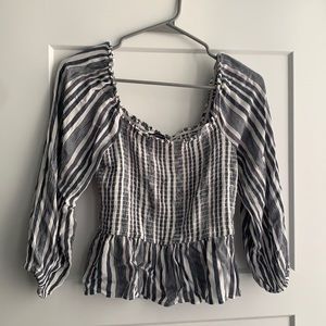 American Eagle Peplum Blouse